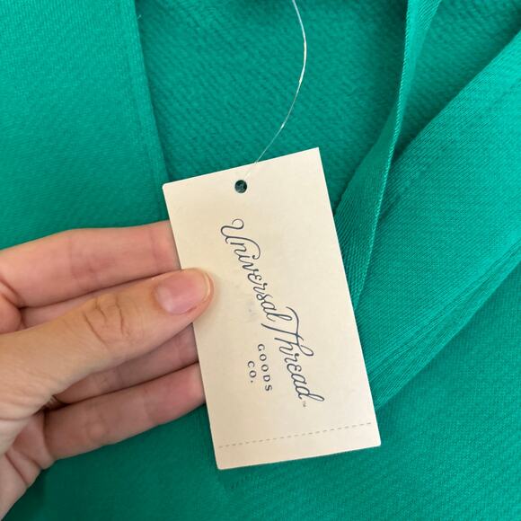NWT Universal Thread Long Sleeve Mini Fleece Tunic Dress Green Women's Size XS - Picture 5 of 10